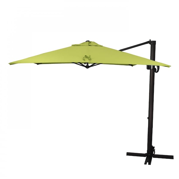 California Umbrella 8.5' Bronze Aluminum Cantilever Patio Umbrella, Sunbrella Macaw 194061337936 - main